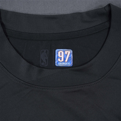 Eugene Omoruyi - Oklahoma City Thunder - Game-Issued City Edition Long-Sleeved Shooting Shirt  - 2022-23 NBA Season