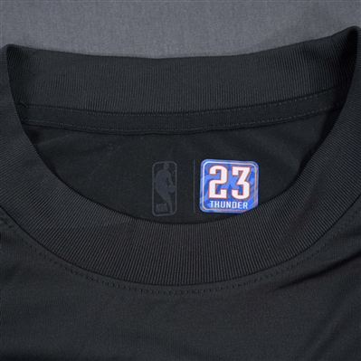 Tre Mann - Oklahoma City Thunder - Game-Issued City Edition Long-Sleeved Shooting Shirt  - 2022-23 NBA Season