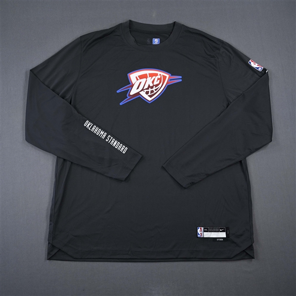 Dario Saric - Oklahoma City Thunder - Game-Issued City Edition Long-Sleeved Shooting Shirt  - 2022-23 NBA Season