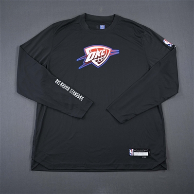 Dario Saric - Oklahoma City Thunder - Game-Issued City Edition Long-Sleeved Shooting Shirt  - 2022-23 NBA Season