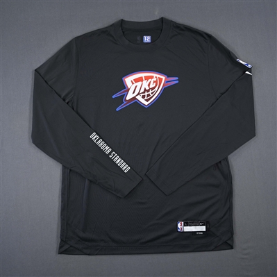 Lindy Waters III - Oklahoma City Thunder - Game-Issued City Edition Long-Sleeved Shooting Shirt  - 2022-23 NBA Season