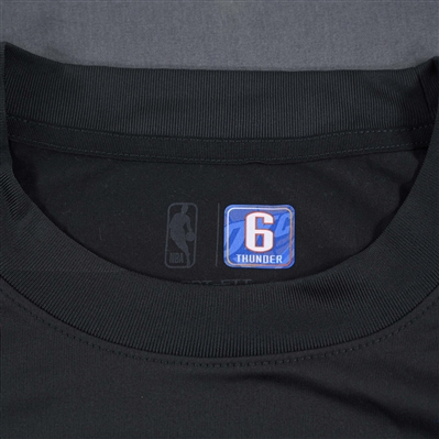 Jaylin Williams - Oklahoma City Thunder - Game-Issued City Edition Long-Sleeved Shooting Shirt  - 2022-23 NBA Season