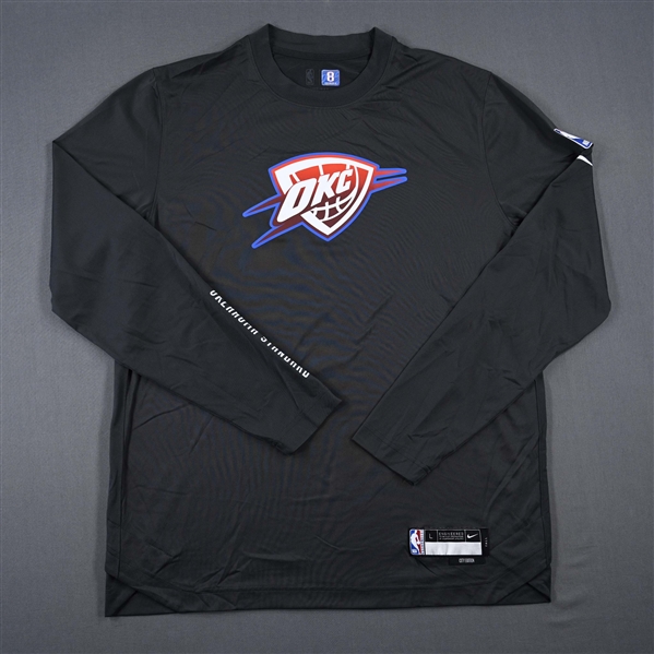Jalen Williams - Oklahoma City Thunder - Game-Issued City Edition Long-Sleeved Shooting Shirt  - 2022-23 NBA Season