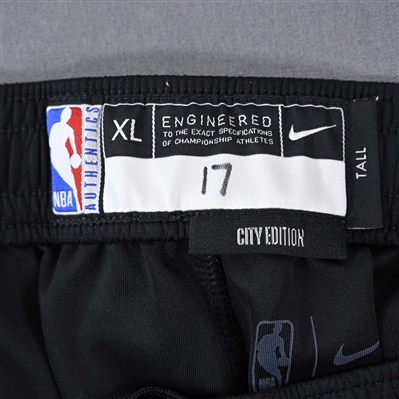 Onyeka Okongwu - Atlanta Hawks - Game-Issued City Edition Pants  - 2022-23 NBA Season
