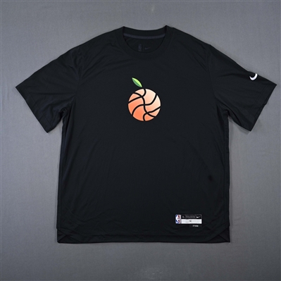 AJ Griffin - Atlanta Hawks - Game-Issued City Edition Short-Sleeved Shooting Shirt  - 2022-23 NBA Season