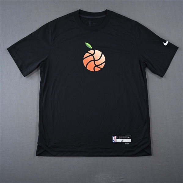 Garrison Matthews - Atlanta Hawks - Game-Issued City Edition Short-Sleeved Shooting Shirt  - 2022-23 NBA Season