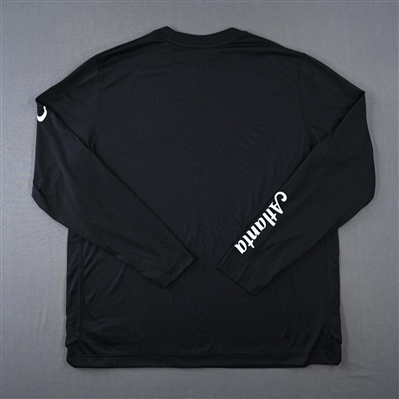 Aaron Holiday - Atlanta Hawks - Game-Issued City Edition Long-Sleeved Shooting Shirt  - 2022-23 NBA Season