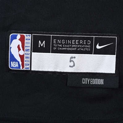 Dejounte Murray - Atlanta Hawks - Game-Issued City Edition Long-Sleeved Shooting Shirt  - 2022-23 NBA Season