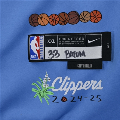 Nicolas Batum - Los Angeles Clippers - Game-Issued City Edition Jacket - 2024-25 NBA Season