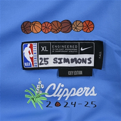 Ben Simmons - Los Angeles Clippers - Game-Issued City Edition Jacket - 2024-25 NBA Season