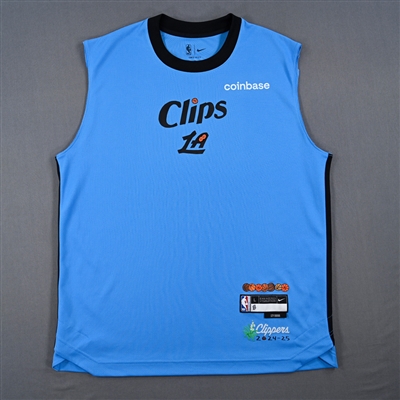 Kris Dunn - Los Angeles Clippers - Game-Issued City Edition Sleeveless Shooting Shirt - 2024-25 NBA Season