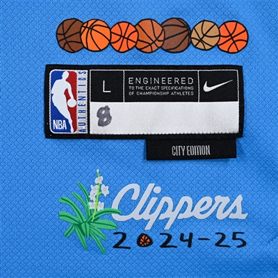 Kris Dunn - Los Angeles Clippers - Game-Issued City Edition Sleeveless Shooting Shirt - 2024-25 NBA Season