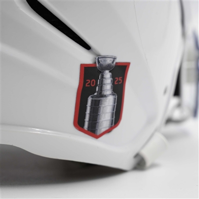 Brian Dumoulin - Game-Worn White, Warrior Helmet w/ Oakley Shield - 2024-25 NHL Regular Season and 2025 Stanley Cup Playoffs