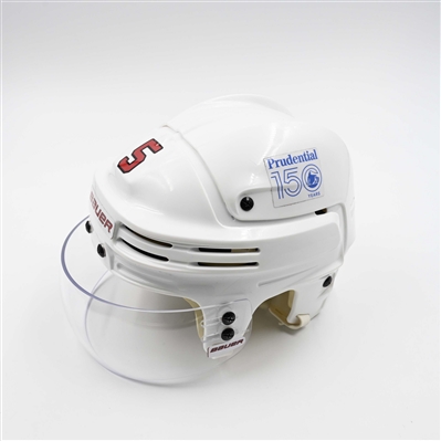Brenden Dillon - Game-Worn White, Bauer Helmet w/ Bauer Shield - 2024-25 NHL Regular Season and 2025 Stanley Cup Playoffs