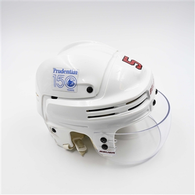 Brenden Dillon - Game-Worn White, Bauer Helmet w/ Bauer Shield - 2024-25 NHL Regular Season and 2025 Stanley Cup Playoffs