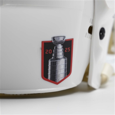 Brenden Dillon - Game-Worn White, Bauer Helmet w/ Bauer Shield - 2024-25 NHL Regular Season and 2025 Stanley Cup Playoffs