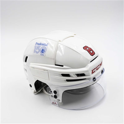 Johnathan Kovacevic - Game-Worn White, CCM Helmet w/ Oakley Shield - 2025 Stanley Cup Playoffs