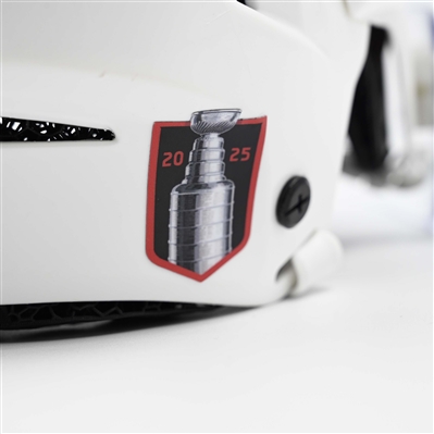 Stefan Noesen - Game-Worn White, CCM Helmet w/ Oakley Shield - 2024-25 NHL Regular Season and 2025 Stanley Cup Playoffs