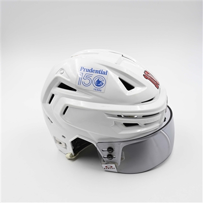 Daniel Sprong - Game-Worn White, Bauer Helmet w/ Oakley Shield - 2024-25 NHL Regular Season and 2025 Stanley Cup Playoffs