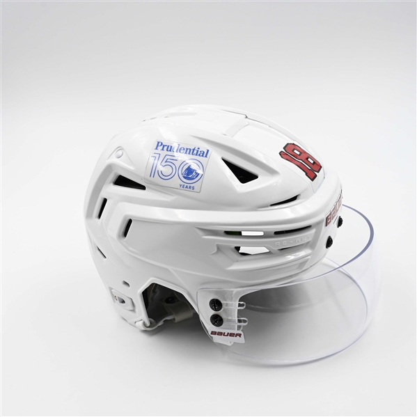 Ondrej Palat - Game-Worn White, Bauer Helmet w/ Bauer Shield - 2024-25 NHL Regular Season and 2025 Stanley Cup Playoffs