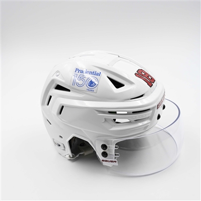 Ondrej Palat - Game-Worn White, Bauer Helmet w/ Bauer Shield - 2024-25 NHL Regular Season and 2025 Stanley Cup Playoffs