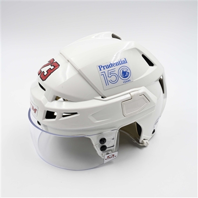 Kurtis MacDermid - Game-Worn White, CCM Helmet w/ Oakley Shield - 2024-25 NHL Regular Season  
