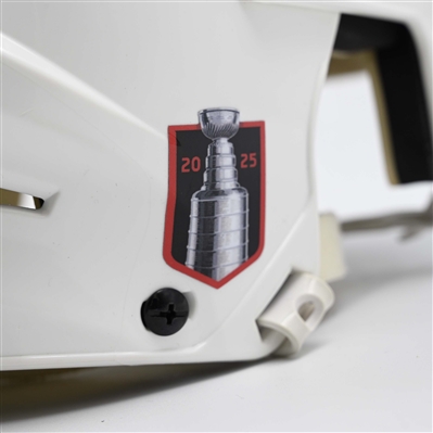 Kurtis MacDermid - Game-Worn White, CCM Helmet w/ Oakley Shield - 2024-25 NHL Regular Season  