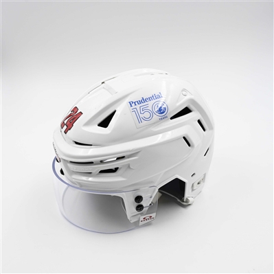 Seamus Casey - Game-Worn White, Bauer Helmet w/ Oakley Shield - 2024-25 NHL Regular Season and 2025 Stanley Cup Playoffs