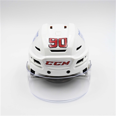 Tomas Tatar - Game-Worn White, CCM Helmet w/ Oakley Shield - 2024-25 NHL Regular Season and 2025 Stanley Cup Playoffs