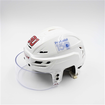 Tomas Tatar - Game-Worn White, CCM Helmet w/ Oakley Shield - 2024-25 NHL Regular Season and 2025 Stanley Cup Playoffs