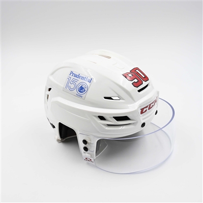 Tomas Tatar - Game-Worn White, CCM Helmet w/ Oakley Shield - 2024-25 NHL Regular Season and 2025 Stanley Cup Playoffs