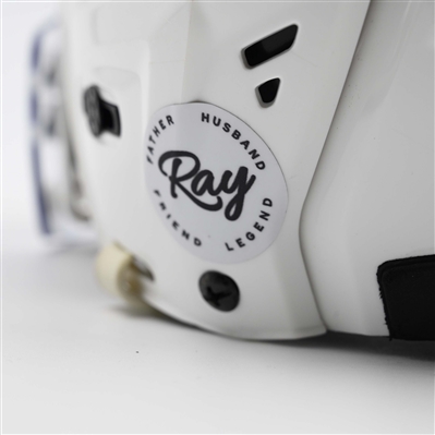 Dawson Mercer - Game-Worn White, CCM Helmet w/ Oakley Shield - 2024-25 NHL Regular Season and 2025 Stanley Cup Playoffs