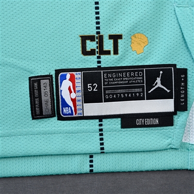 Tre Mann - Charlotte Hornets - Game-Issued City Edition Jersey - 2024-25 NBA Season