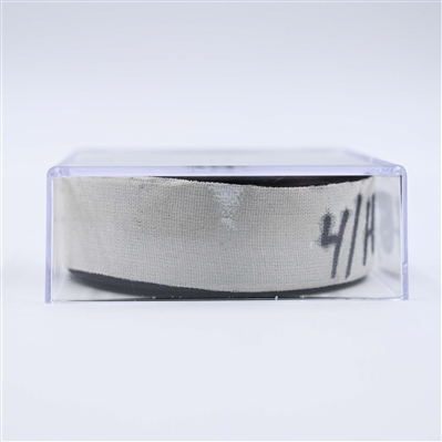 Mason Marchment - Dallas Stars - Goal Puck - April 16, 2025 vs. Nashville Predators (Predators Logo)