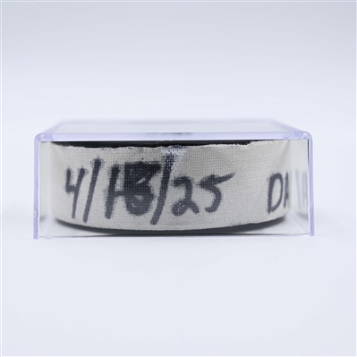 Mason Marchment - Dallas Stars - Goal Puck - April 16, 2025 vs. Nashville Predators (Predators Logo)