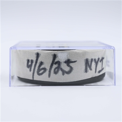 Scott Mayfield - New York Islanders - Goal Puck - April 8, 2025 vs. Nashville Predators (Predators Logo)
