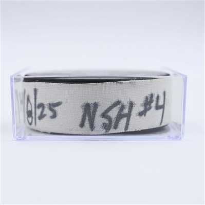 Michael McCarron - Nashville Predators - Goal Puck - April 8, 2025 vs. New York Islanders (Predators Logo)