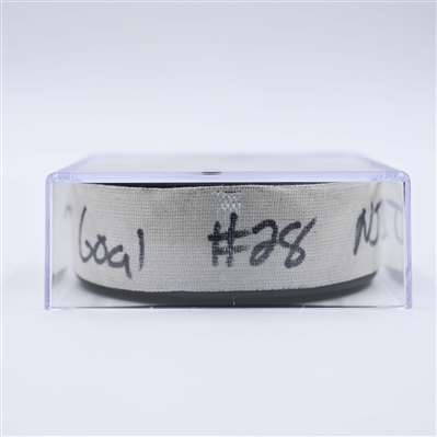 Timo Meier - New Jersey Devils - Goal Puck - April 8, 2025 vs. Boston Bruins (Devils Logo)