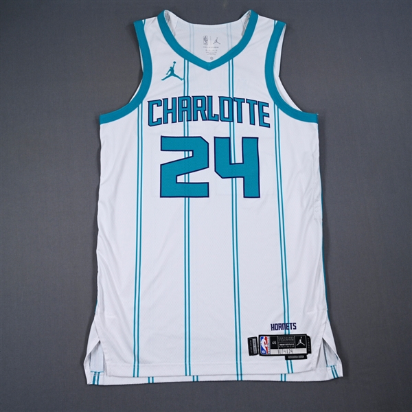 Brandon Miller - Charlotte Hornets - Association Edition Jersey - Worn 11/4/2024 - 2024-25 NBA Season