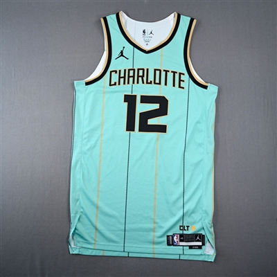 Josh Okogie - Charlotte Hornets - City Edition Jersey - Worn 4/13/2025 - 2024-25 NBA Season