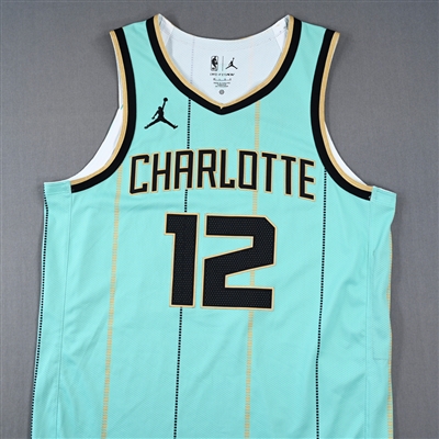 Josh Okogie - Charlotte Hornets - City Edition Jersey - Worn 4/13/2025 - 2024-25 NBA Season