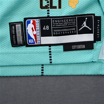 Josh Okogie - Charlotte Hornets - City Edition Jersey - Worn 4/13/2025 - 2024-25 NBA Season