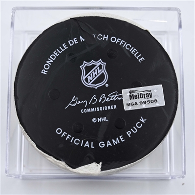Jakob Pelletier - Philadelphia Flyers - Goal Puck - April 12, 2025 vs. New York Islanders (Flyers Logo)