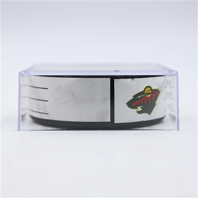 Alex Pietrangelo - Vegas Golden Knights - Goal Puck - April 24, 2025 vs. Minnesota Wild - 2025 Stanley Cup Playoffs, Round 1, Game 3 (Wild Logo)