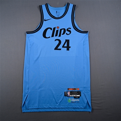 Norman Powell - Los Angeles Clippers - City Edition Jersey - Worn 3/21/2025 - 2024-25 NBA Season