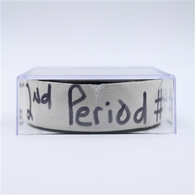 Valtteri Puustinen - Pittsburgh Penguins - Goal Puck - April 11, 2025 vs. New Jersey Devils (Devils Logo)