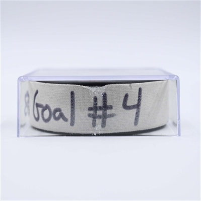 Valtteri Puustinen - Pittsburgh Penguins - Goal Puck - April 11, 2025 vs. New Jersey Devils (Devils Logo)