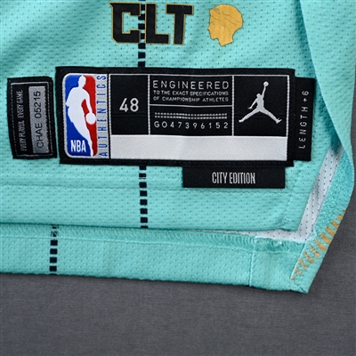 Jared Rhoden - Charlotte Hornets - Game-Issued City Edition Jersey - 2024-25 NBA Season