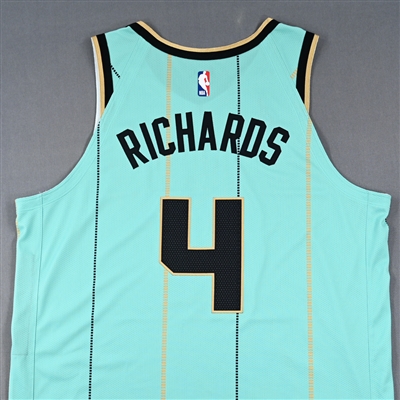 Nick Richards - Charlotte Hornets - Game-Issued City Edition Jersey - 2024-25 NBA Season