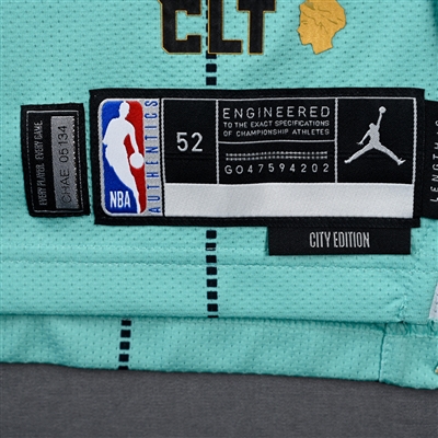 Nick Richards - Charlotte Hornets - Game-Issued City Edition Jersey - 2024-25 NBA Season